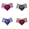 Men's Backless Jockstrap Thong Sexy Zipper Open Front See-Through Underwear Low Rise T-Back G-Strings Briefs