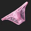 Men's T-Back Thongs Sexy lace Erotic Low Rise G-String Briefs Bulge Pouch Underwear
