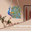 Diamond Painting Acrylic Double-side Peacock Pendant Hanging Gem