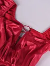 Off-The-Shoulder V-Neck Long Sleeve Ruffled Backless Sexy Mini Dress