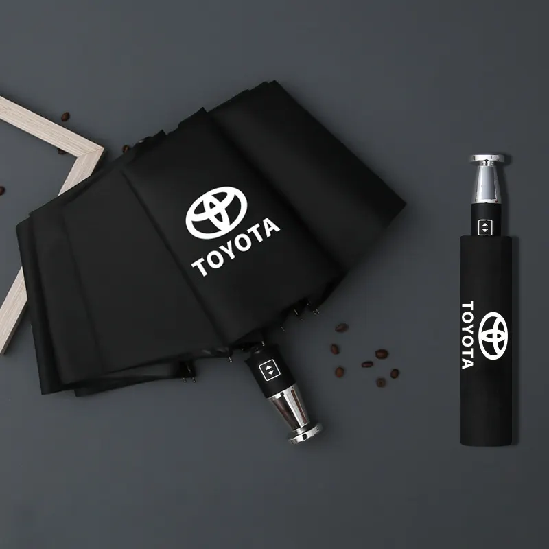  VIP business folding 10-bone black plastic umbrella