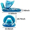 Beach Folding Hammocks PVC Floating Lounger Air Mattress for Swimming Pool Party