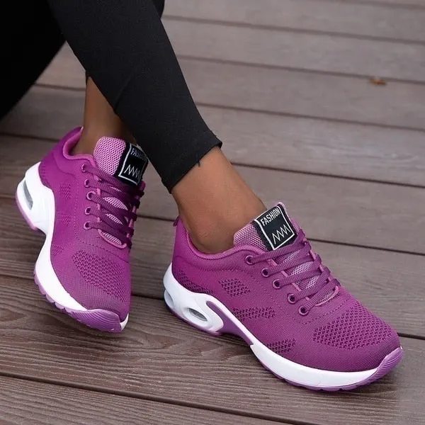 2021 Women Running Shoes Breathable Mesh Outdoor Light Weight Sports Shoes Casual Walking Sneakers Tenis Feminino