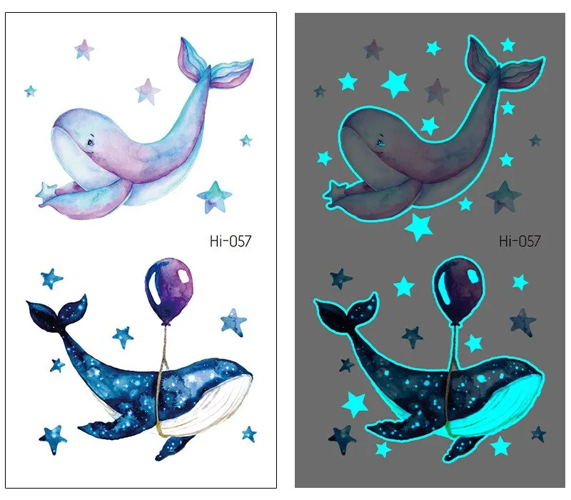 Sdrawing Tattoo Stickers Temporary Moon Star Diamond Planet Festival Carnival Party Glowing Cool Face Tatoo for Men Women