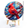Cardinal Glass Painting-Paint by Numbers Acrylic Painting 40*40CM