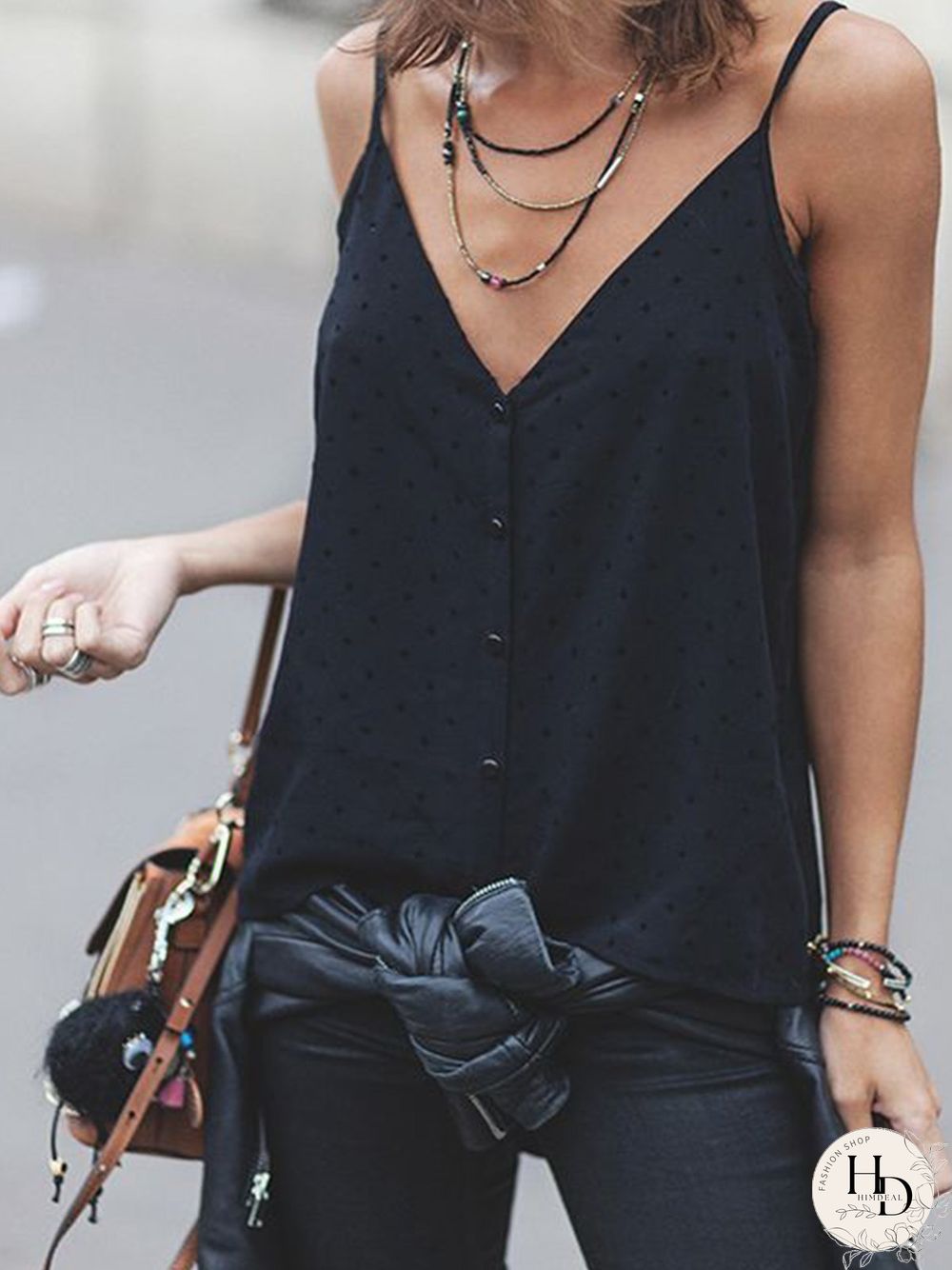Holiday V Neck Tops