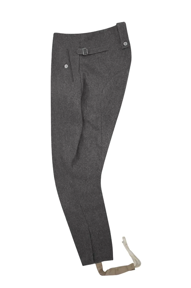   Elite German M1943 Stone Grey Wool Mounted Troops Riding Breeches German-Uniform