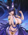 1/4 Scale Fox Sisters IJN Shinano & IJN Musashi - Azur Lane Resin Statue - AstralSpirit Studio