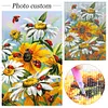 12pcs 5D DIY Full Square Drill Partial AB Drill Diamond Painting Garden Set 16x20cm
