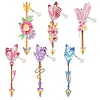 6pcs/set 5D DIY Diamond Painting Feather Shape Bookmark Kits