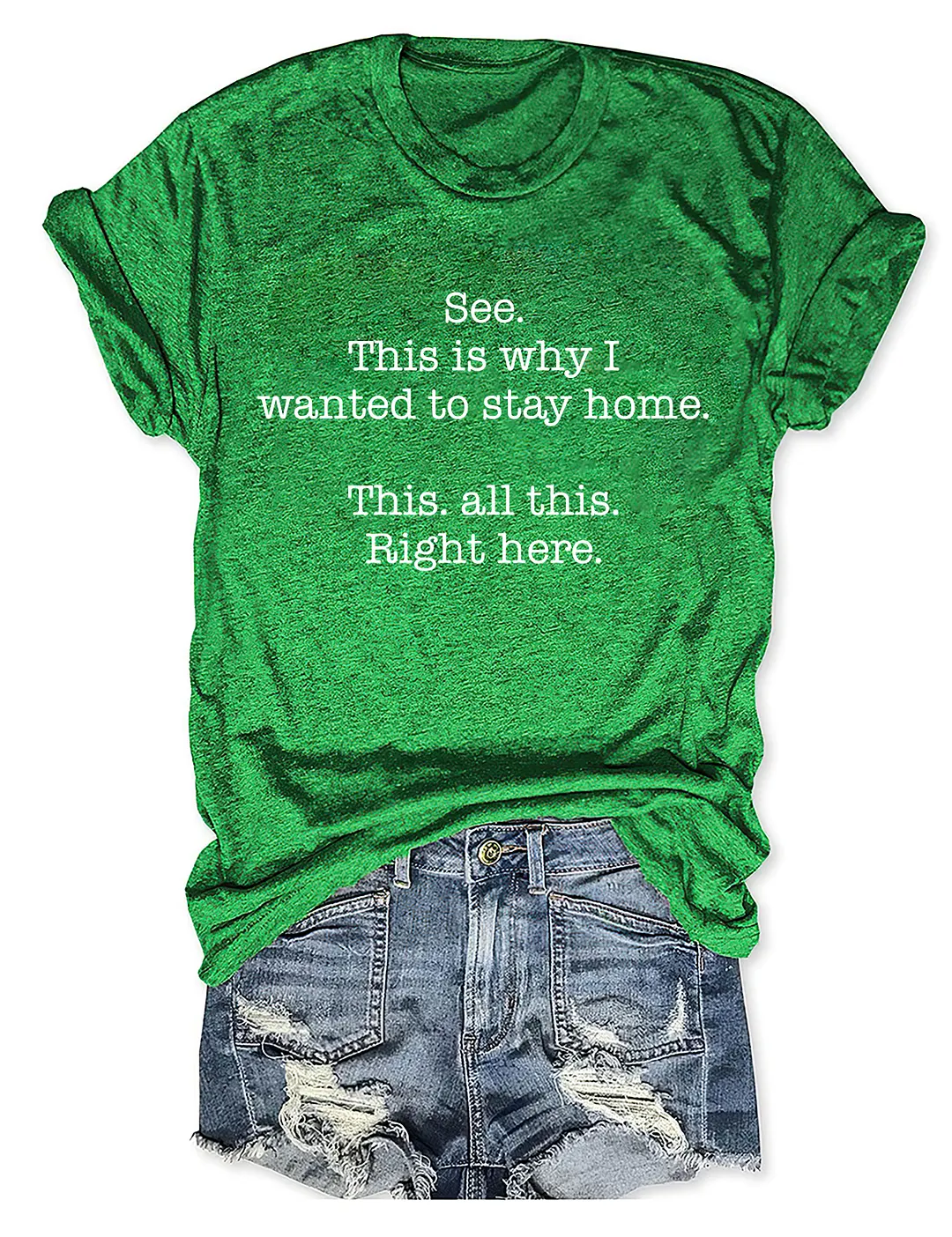 See This Is Why I Wanted To Stay Home This All This Right Here T-shirt