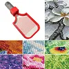 Diamond Art Painting Bead Sorting Tray with Jar for Diamond Art Beads (Red)