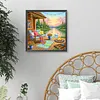 Diamond Painting -DIY Round Drill Lakeside Cabin