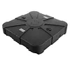 [US Local Warehouse] Patio Umbrella Base 286lbs Capacity Square Market Stand with 4 Lockable Wheels