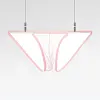 Men's Thin Sheer Transparent Special Invisible Straps Waist Underwear Brief
