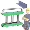 [US Local Warehouse] Sheet Metal Bender One Station Disc Sheet Metal Bending Machine Plate Folding Machine Drip Folding Tool For Rain Diverter & Making Folding Edges