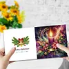 6PCS DIY Greeting Card Special shaped Diamond Painting Christmas Postcards