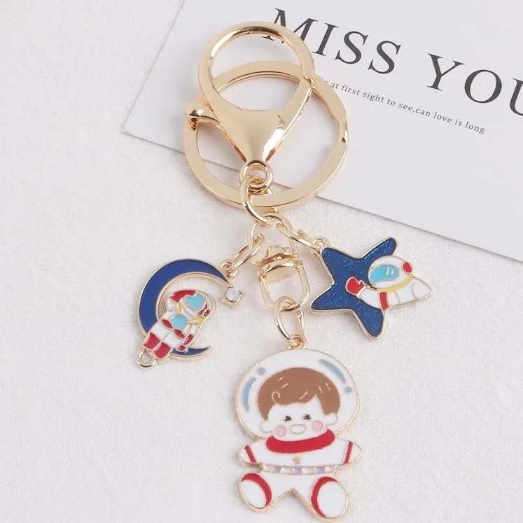 Space Boys And Girls Keychain