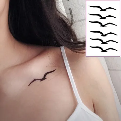 Waterproof Temporary Tattoo Sticker Small Cross Rose Flower on Finger Neck Hand Flash Tatoo Fake Tatto for Girl Women Men