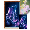 (US Local)Wolf -11CT Stamped Cross Stitch Kit(40x70cm)