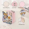 (US Local)DIY Flower Diamond Painting Kit Rotatable Mirror w Diamond Painting Jewelry Box