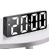 Digital Alarm Clock with LED Display Date Temperature Dimmable Snooze Battery Operated Alarm Clock for Deep Sleepers Kids Elderly Home Office
