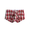 Men's Cotton Woven Boxers Button Fly Boxer Shorts Low Rise Lounge Boxer Trunks