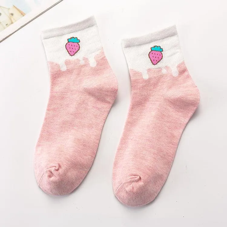 Cartoon Fruit Socks