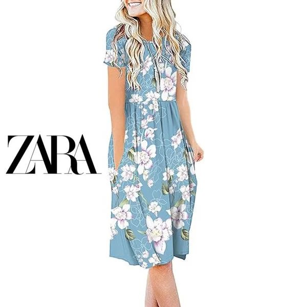 ZARA MAGAS DER&Eacute;K KEREK NYAKOS T&Eacute;RDŐGES RUHA