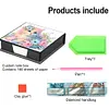 Cat Leather Diamond Art Note Box with 160 Sheets of Paper for Adults Beginners