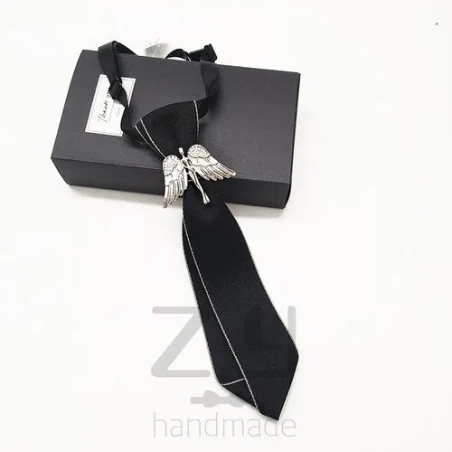 New Small Tie Men's and Women's Professional Dress Shirt Bow Tie Adult Children Accessories Luxury Rhinestone Bowtie 22CM / 28CM