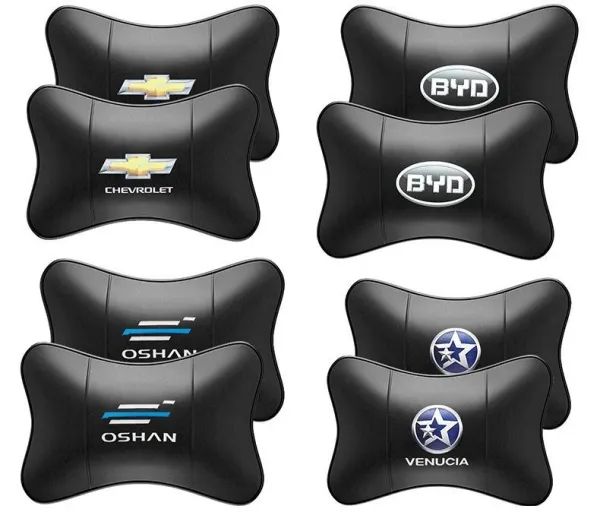 Car Genuine Leather Neck Pillow