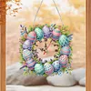 Diamond Painting Acrylic Easter Bunny Clock for Home Wall Decor