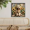 Teddy-Peinture diamant foret rond-40*40cm