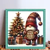 Christmas Tree Gnome-11CT Stamped Cross Stitch 40*40cm/15.75*15.75in