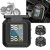 Solar Charging TPMS Motorcycle Tire Pressure Sensors Motorbike Tire Pressure
