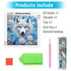 Snow Wolf-Partial Special Shaped Diamond Painting 30*30CM