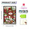 (US Local)50-Page A5 Snowman Diamond Painting Notebook for Adult Holiday Birthday Gift