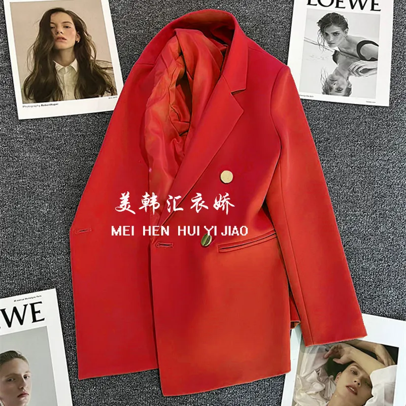 Athvotar Athvotar Fried Street Small Suit Jacket Female 2024 Spring And Autumn New Korean Version Web Celebrity Temperament Small Casual Female
