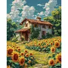 (Multi-Style) Flower House Scenery-11CT Stamped Cross Stitch 45*55cm/17.72*21.65in