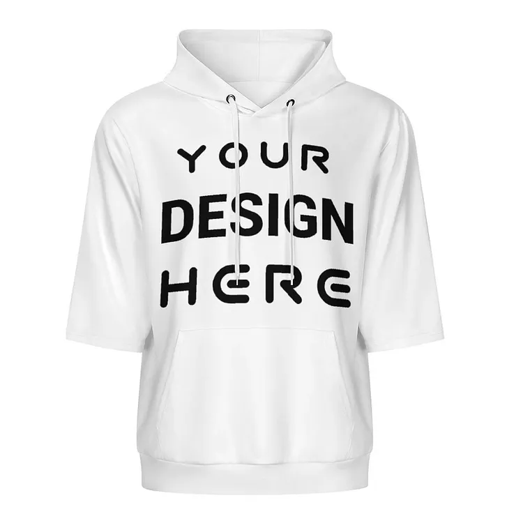 Personalized Custom Women's Mid Sleeved Hoodie Full Print