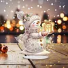 5D DIY Special Shape Diamond Painting Desk Ornament Snowman Decor Kit