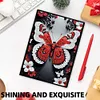 (US Local)50-Page A5 Butterfly Diamond Painting Notebook for Adult Holiday Birthday Gift