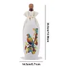 4pcs DIY Diamond Painting Wine Bag Rhinestones Liquor Bottle Cover (Butterfly)
