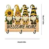 Wooden Special Shape Bee Gnome 3 Hooks No Punch Diamond Painting Hook Rail