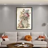 (Big Size)Peony In Vase - 11CT Stamped Cross Stitch 40*60cm/15.75*23.62in