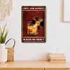 Vinyl And Whiskey Makes Me Frisky - Vintage Metal Signs - 20*30cm/30*40cm - Music