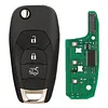 Keyless Entry Remote Flip Key Fob Replacement Compatible for Chevrolet Cavalier