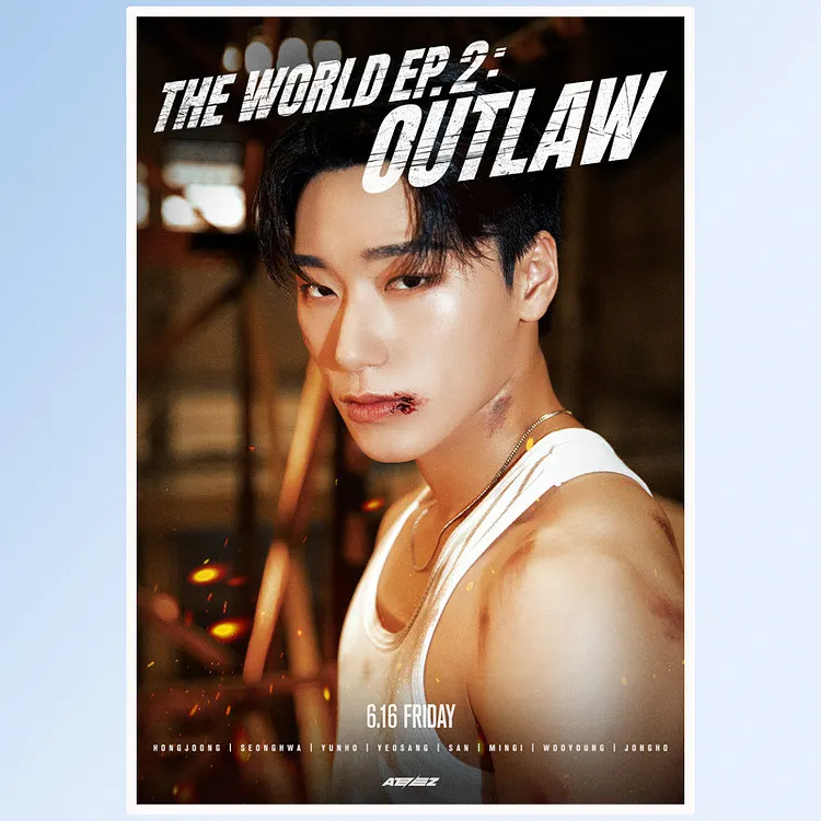 ateez outlaw ソンファ まとめ売り officialateezshop ATEEZ THE WORLD EP.2 : OUTLAW Character Poster