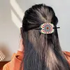 5Pcs pu mandala motif cheveux b&acirc;tons-bricolage accessoires de mode